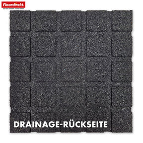 Fallschutzmatte | Play Protect | Universelle & wetterfeste Bodenschutzmatte mit Drainage | In vielen Farben | 50 x 50 cm