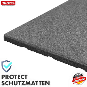Fallschutzmatte | Play Protect | Universelle & wetterfeste Bodenschutzmatte mit Drainage | In vielen Farben | 50 x 50 cm