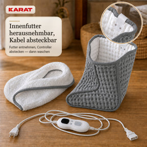 Elektrischer Fußwärmer | Fjord | 6 Heizstufen bis 55 °C, Timer & Sherpa-Futter | 4 Farben
