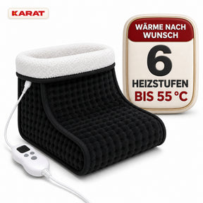 Elektrischer Fußwärmer | Fjord | 6 Heizstufen bis 55 °C, Timer & Sherpa-Futter | 4 Farben