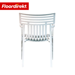 Gartenstuhl | Terrano | Stapelbarer Designstuhl wetterfest & UV-beständig für Garten, Balkon & Terrasse