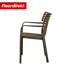 Gartenstuhl | Terrano | Stapelbarer Designstuhl wetterfest & UV-beständig für Garten, Balkon & Terrasse