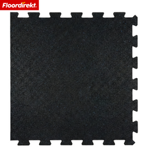 Gummi Steckmatte | Robuste Bodenschutzmatte für Fitnessgeräte & Arbeitsbereiche | 50 x 50 cm
