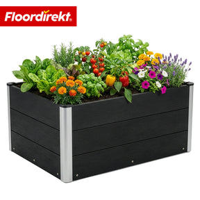 WPC-Hochbeet | Paros | Anthrazit | Wetterbeständig & langlebig | Für Garten & Terrasse | Verschiedene Größen