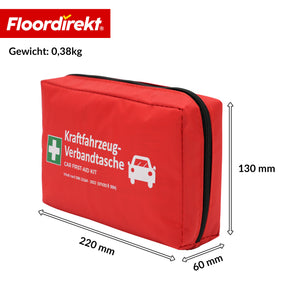 KFZ Verbandtasche DIN 13164:2022 | Erste Hilfe Set PKW | Auto Verbandskasten für gesetzlich vorgeschriebene Fahrzeugausstattung