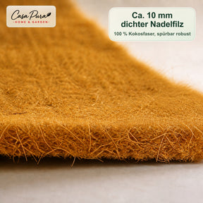 Kokosmatte 100 × 1000 cm | 10 m Rolle aus 100 % Kokosfaser | 10 mm stark