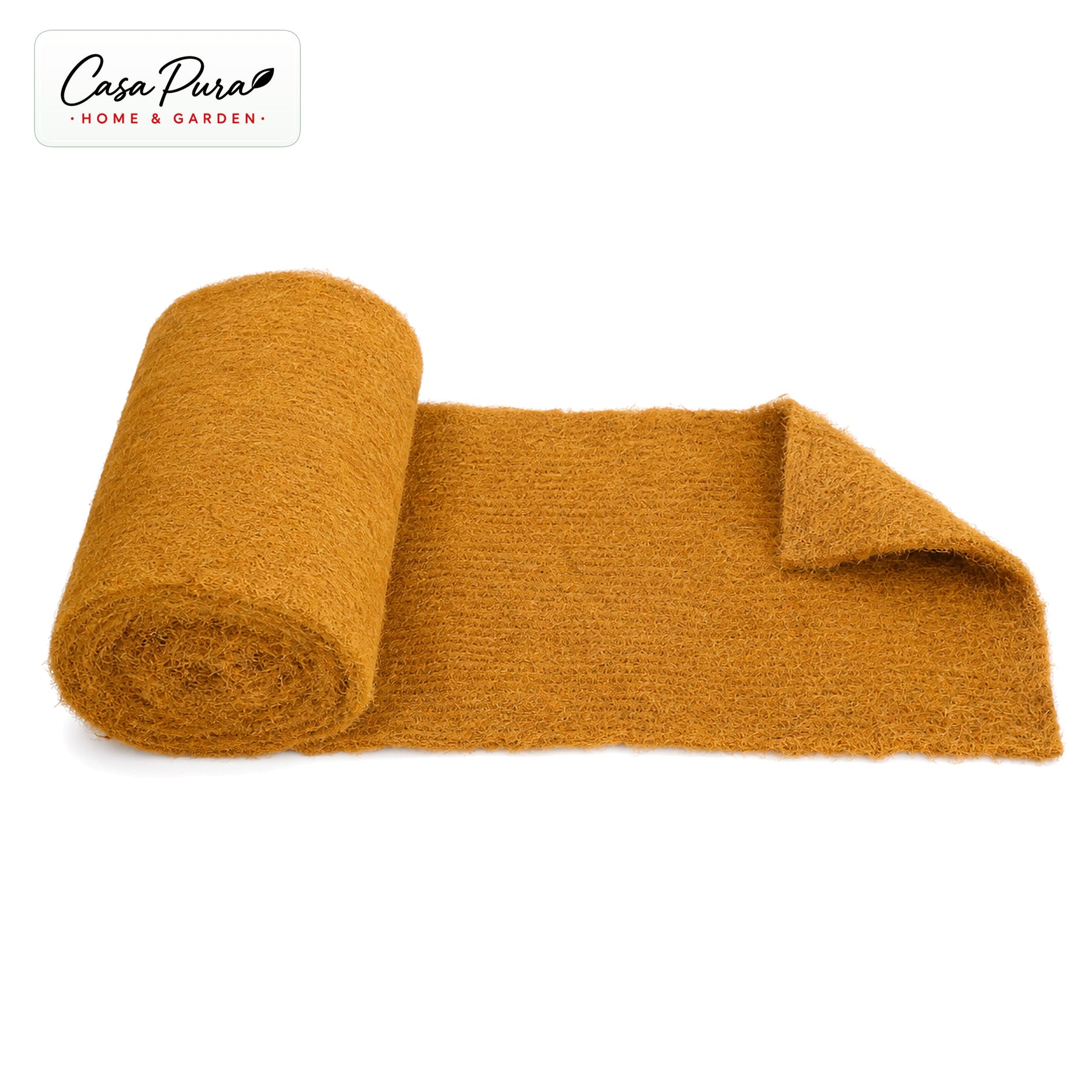 Kokosmatte 100 × 1000 cm | 10 m Rolle aus 100 % Kokosfaser | 10 mm stark