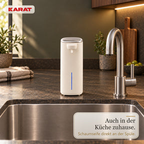 Automatischer Schaumseifenspender | Liora | Berührungsloser Seifenspender mit Sensor, USB-C-Akku & Edelstahl | 250 ml