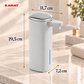 Automatischer Schaumseifenspender | Liora | Berührungsloser Seifenspender mit Sensor, USB-C-Akku & Edelstahl | 250 ml