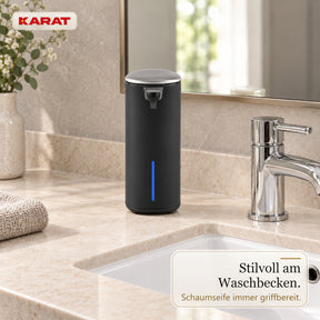 Automatischer Schaumseifenspender | Liora | Berührungsloser Seifenspender mit Sensor, USB-C-Akku & Edelstahl | 250 ml