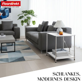 Metallregal | Concept Epure MK-012 | Offenes Beistell- & Aufbewahrungsregal mit 2 Ablagen | In mehreren Farben erhältlich