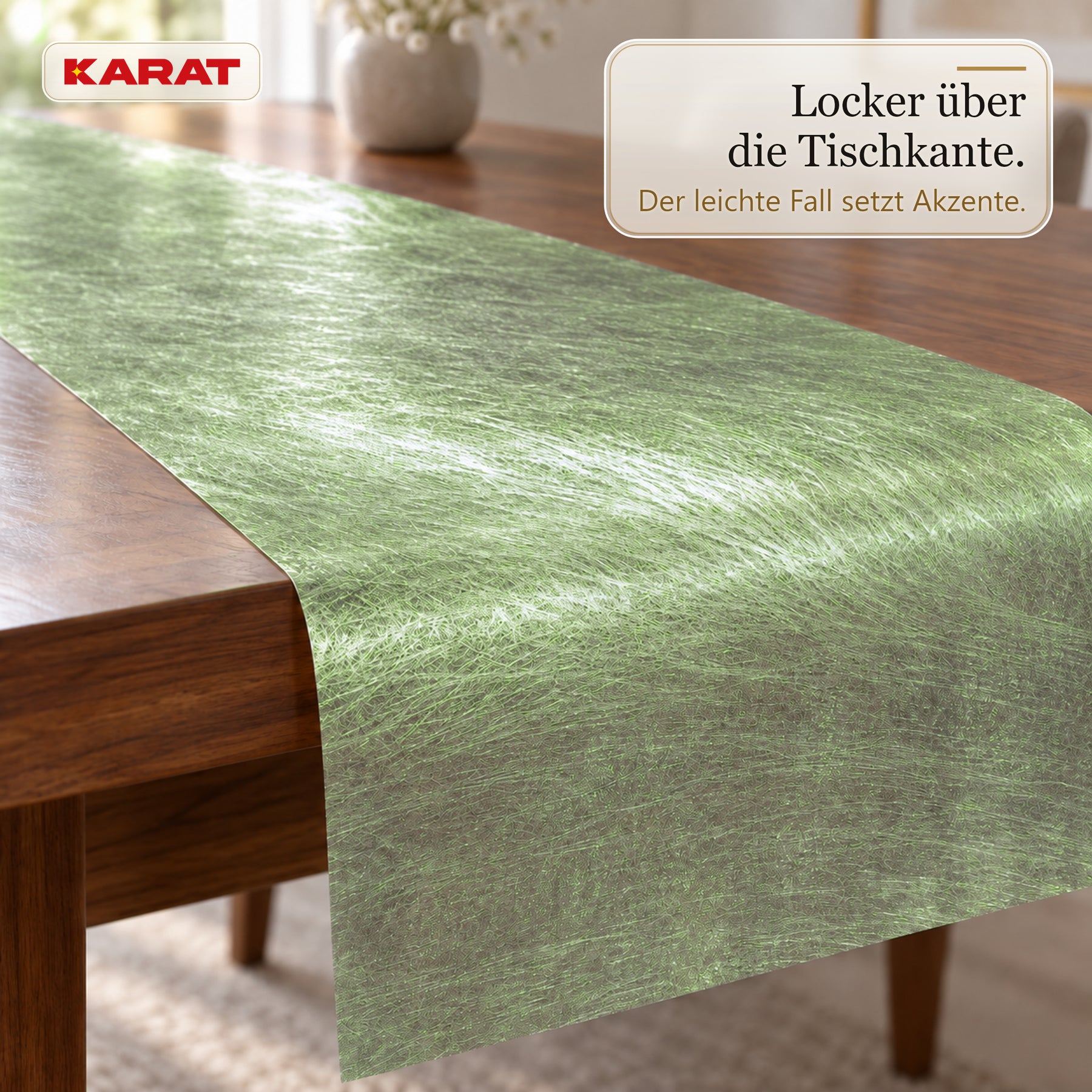 Tischläufer | Monarch | Dekovlies mit Metallic-Schimmer | 30 cm x 25 m Rolle | 13 Farben