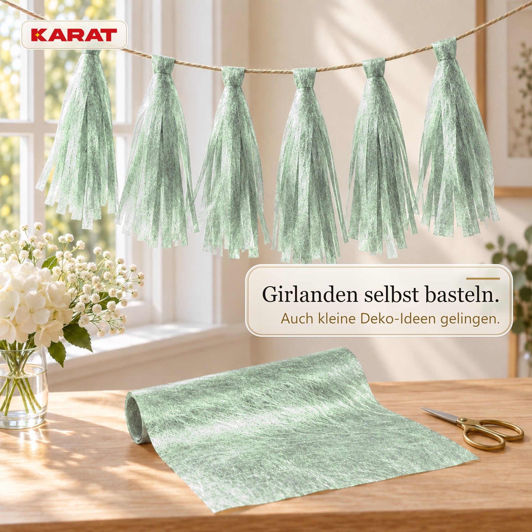 Tischläufer | Monarch | Dekovlies mit Metallic-Schimmer | 30 cm x 25 m Rolle | 13 Farben