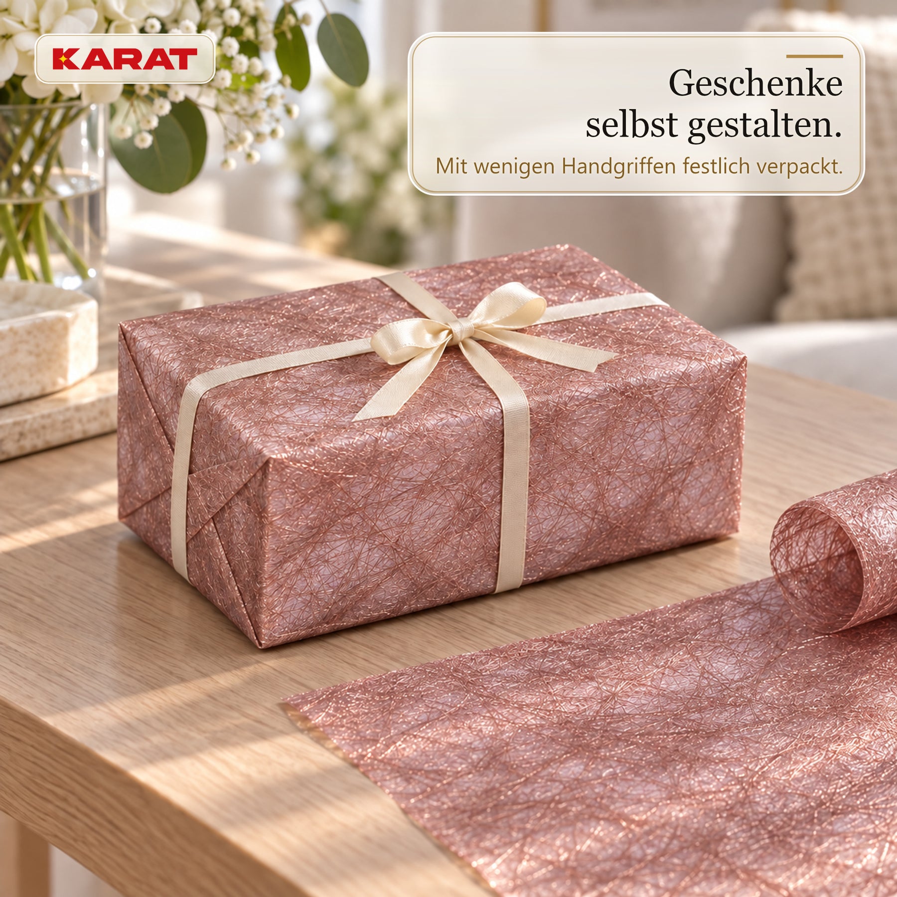 Tischläufer | Monarch | Dekovlies mit Metallic-Schimmer | 30 cm x 25 m Rolle | 13 Farben