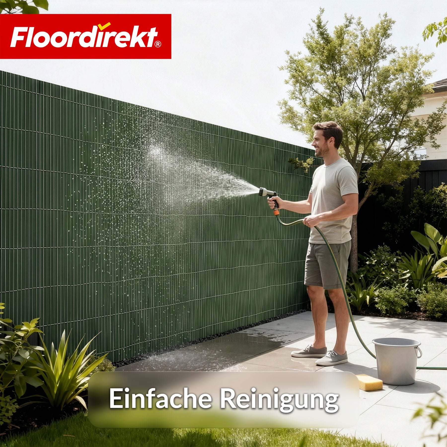 PVC Sichtschutzzaun | Wetterfest & UV-beständig | Balkon- & Garten Sichtschutz | 4 Farben | Verschiedene Größen