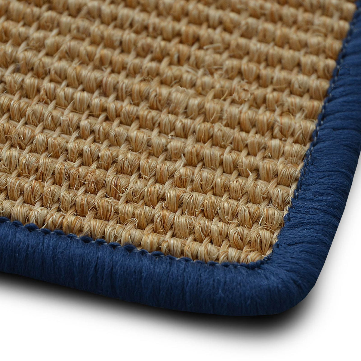 ✂ Sisal-Teppich auf Mass | Salvador natur | Kettelung in Wunschfarbe