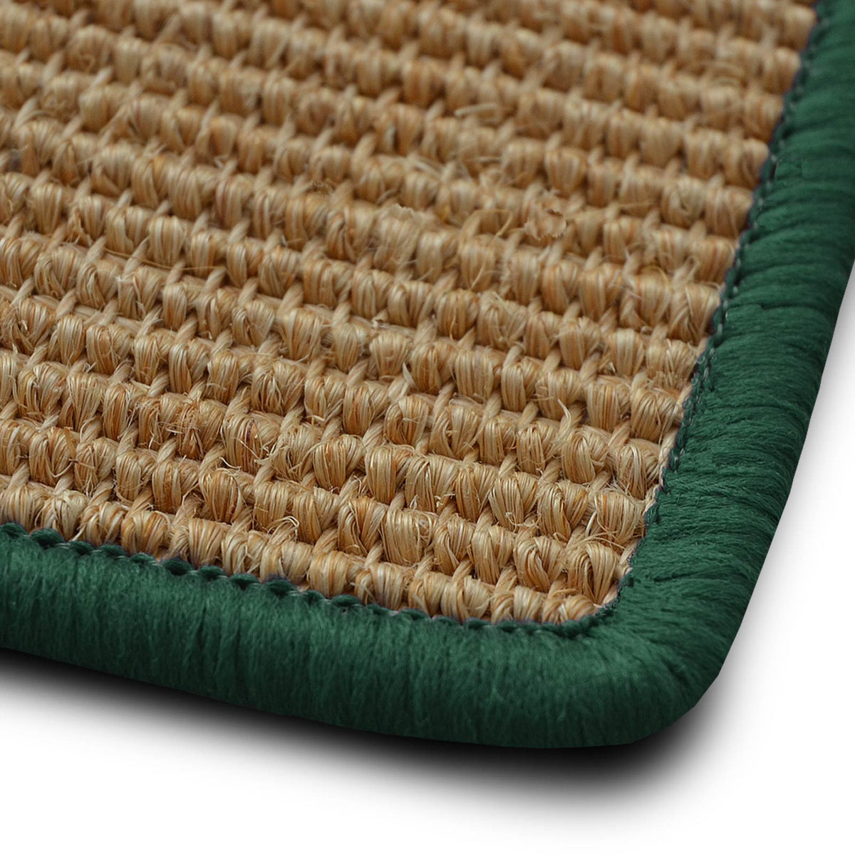 ✂ Sisal-Teppich auf Mass | Salvador natur | Kettelung in Wunschfarbe