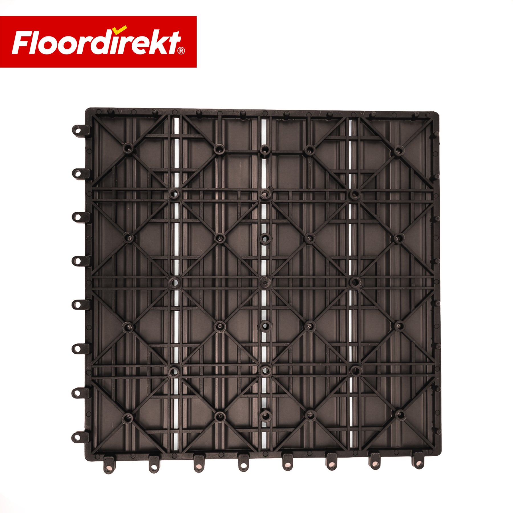 WPC-Terrassenfliese | Noble 3D | Moderne Klickfliese 30 x 30 cm für Balkon & Terrasse
