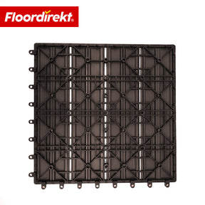 WPC-Terrassenfliese | Noble 3D | Moderne Klickfliese 30 x 30 cm für Balkon & Terrasse