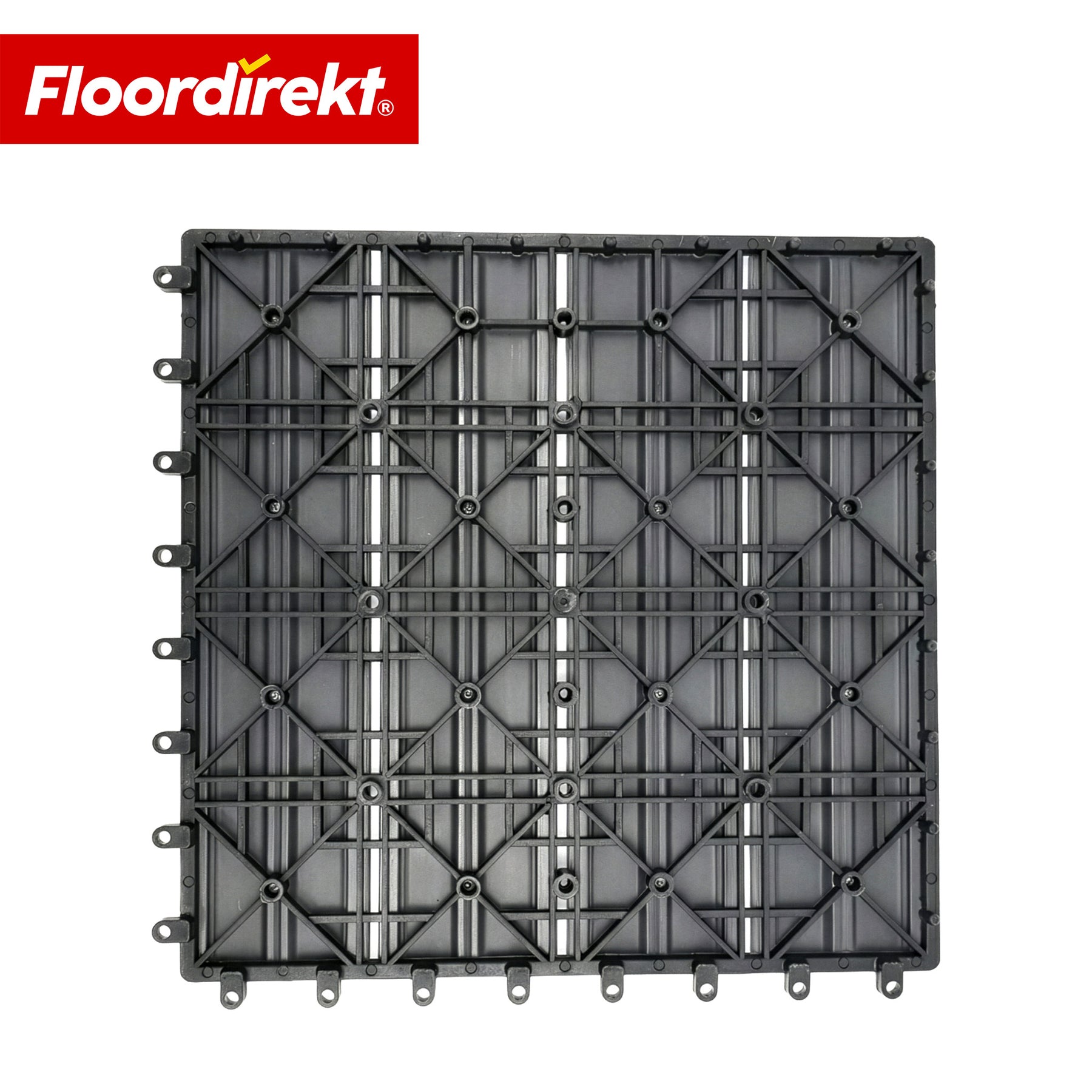 WPC-Terrassenfliese | Noble 3D | Moderne Klickfliese 30 x 30 cm für Balkon & Terrasse