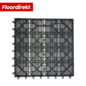 WPC-Terrassenfliese | Noble 3D | Moderne Klickfliese 30 x 30 cm für Balkon & Terrasse