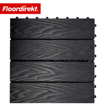 WPC-Terrassenfliese | Noble 3D | Moderne Klickfliese 30 x 30 cm für Balkon & Terrasse